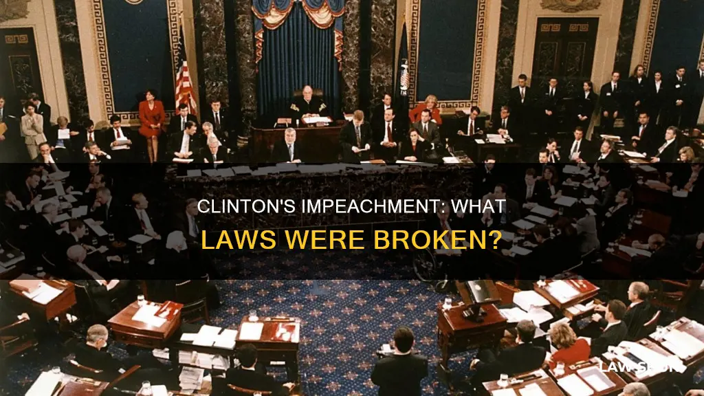 what laws did clinton break for impeachment