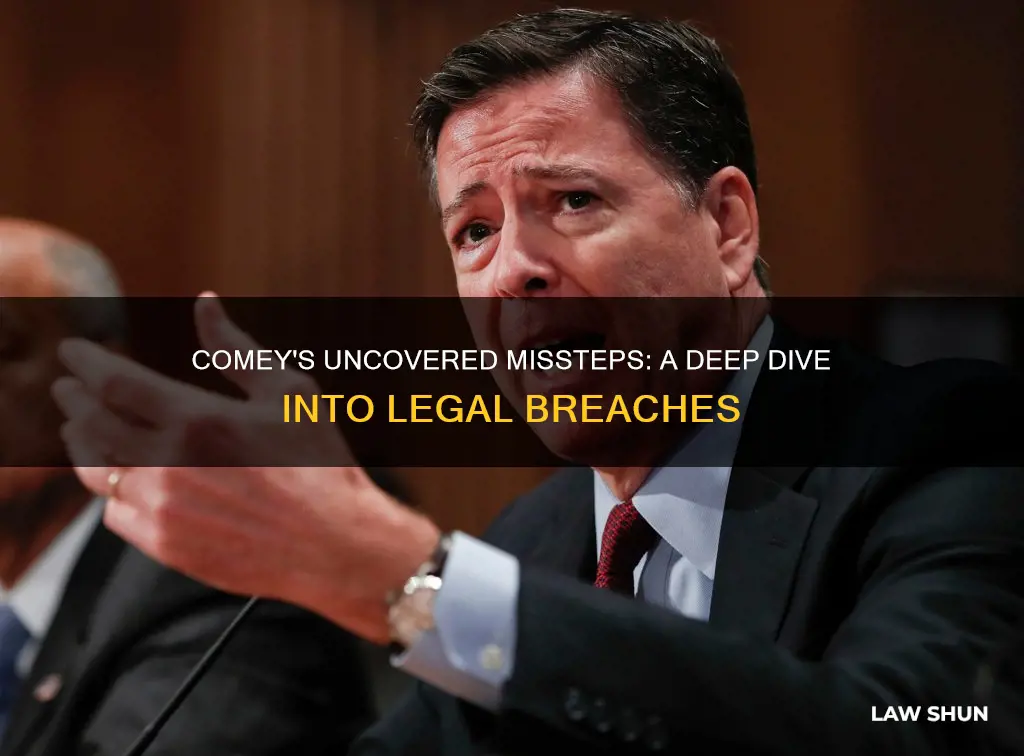 what laws did comey break