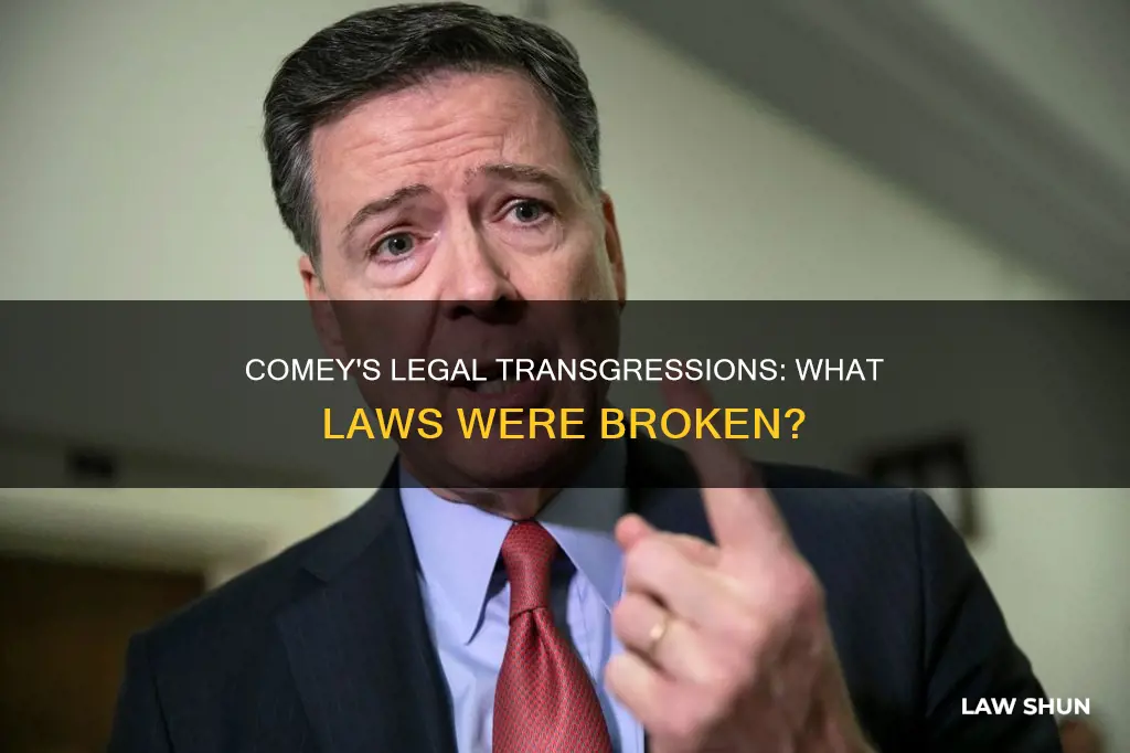 what laws did comey break