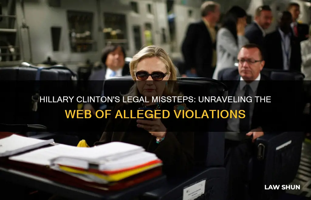 what laws did hilary clintin break