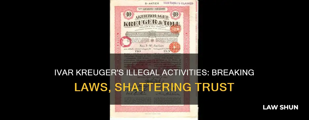 what laws did ivar kreuger break