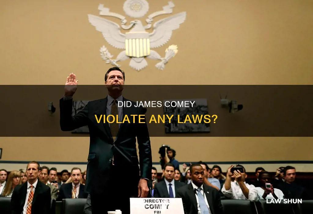 what laws did jim comey break