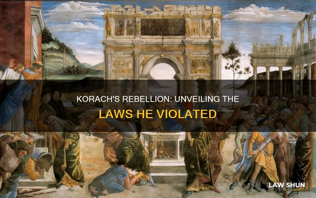 what laws did korach break