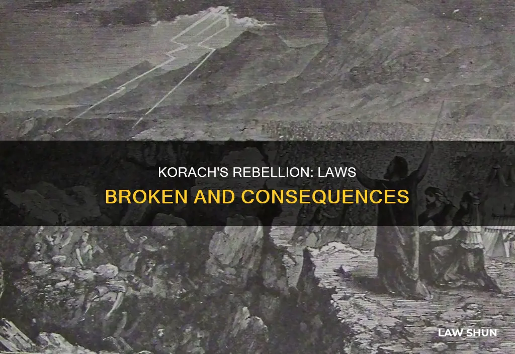 what laws did korach break