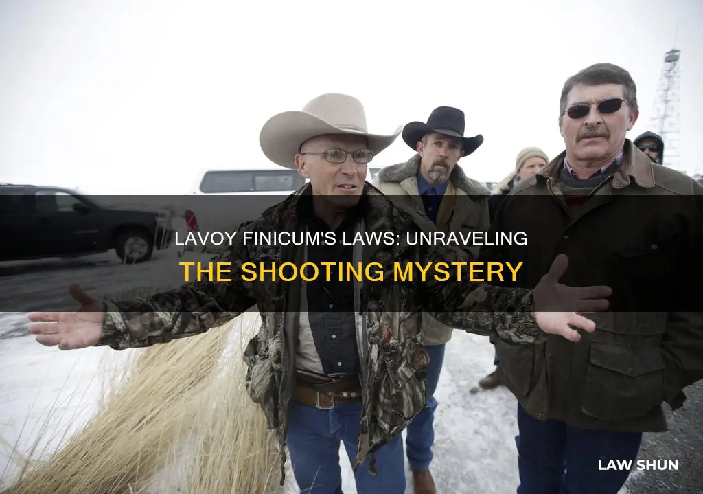 what laws did lavoy finicucom break to get shot