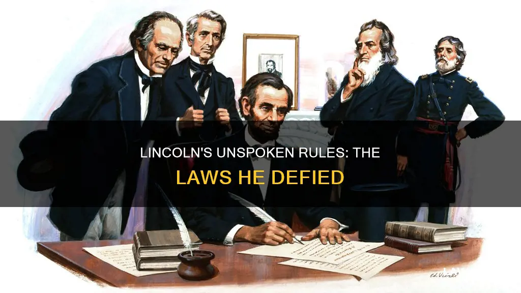 what laws did lincoln break