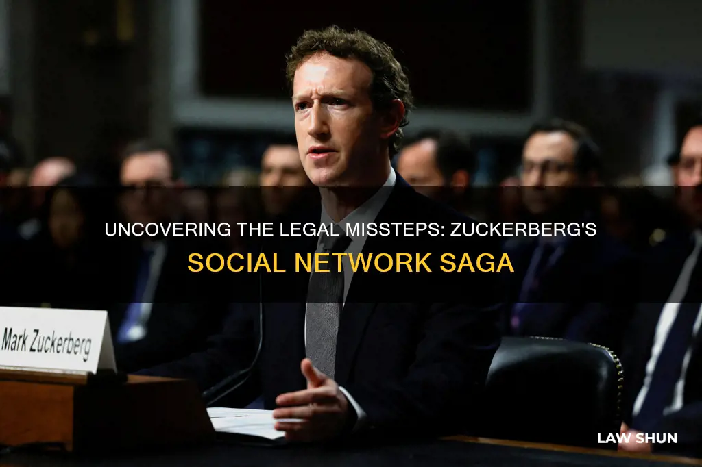 what laws did mark zuckerberg break in the social network