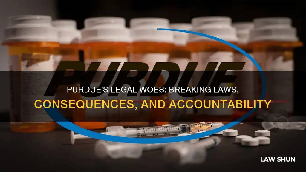 what laws did purdue break