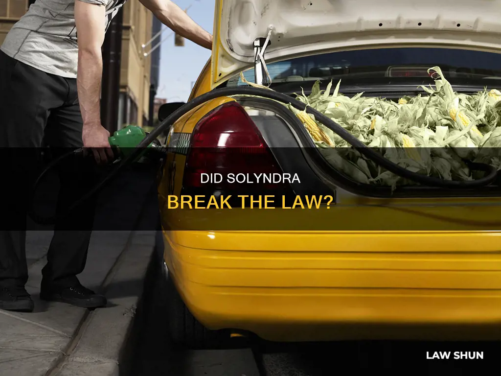 what laws did solyndra break