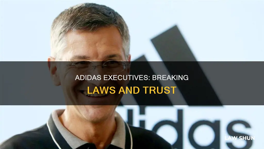 what laws did the addidas executives break
