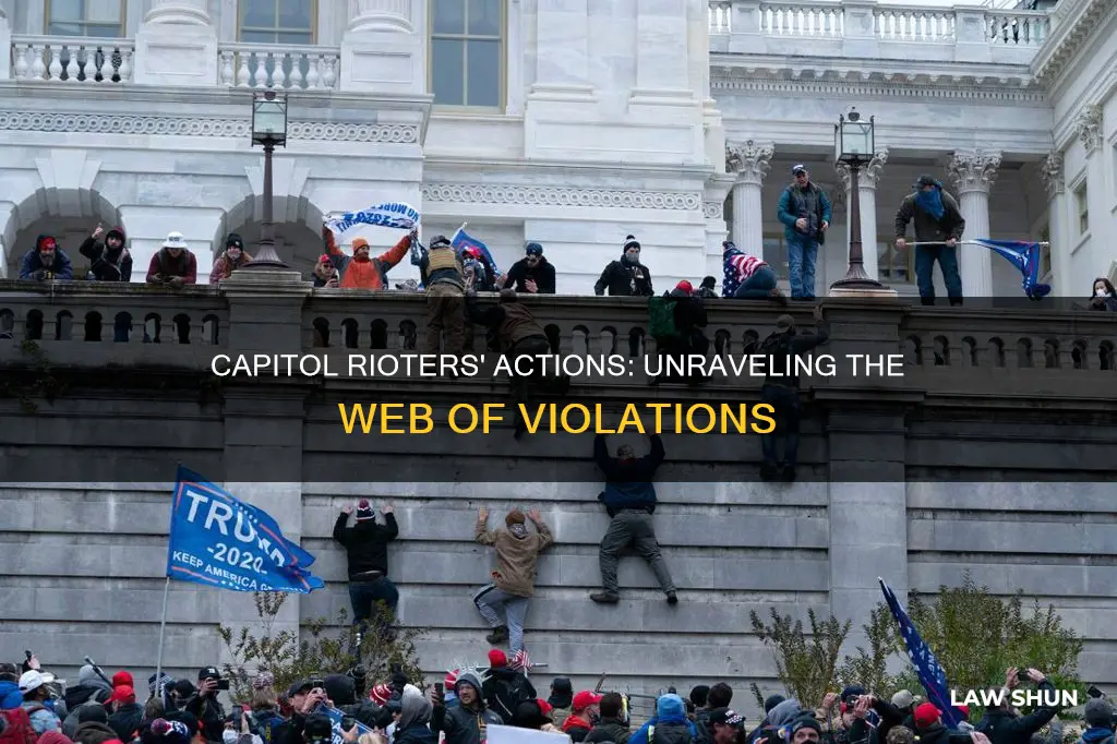 what laws did the capitol rioters break