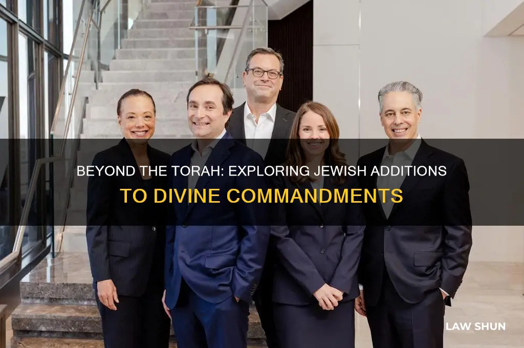what laws did the jews add to god