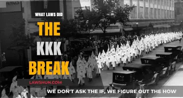 KKK's Legacy of Violence: Uncovering the Laws They Violated