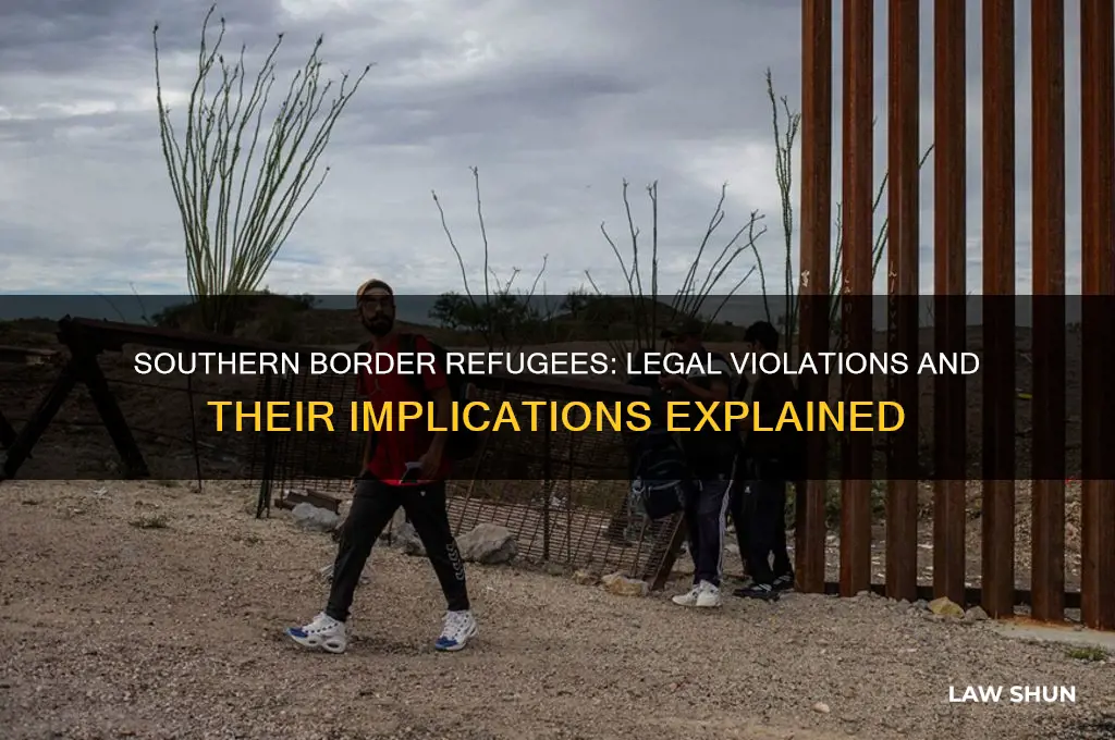 what laws did the refugees commit at the southern border