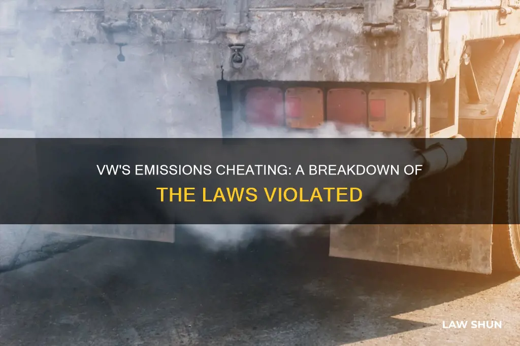 what laws did the vw scandals break