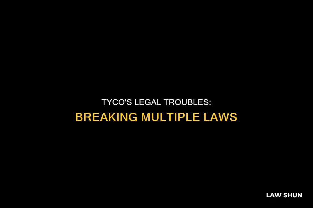 what laws did tyco break