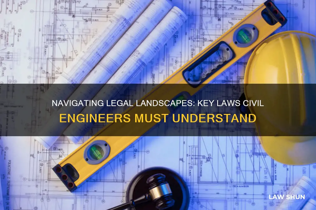 what laws do civil engineers deal with
