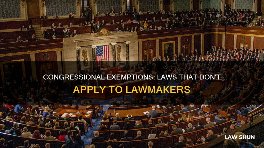 what laws do not apply congress