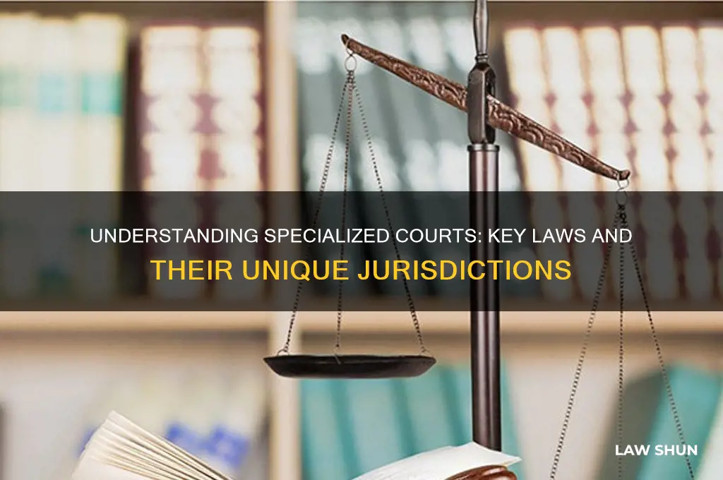 what laws do specialized courts her
