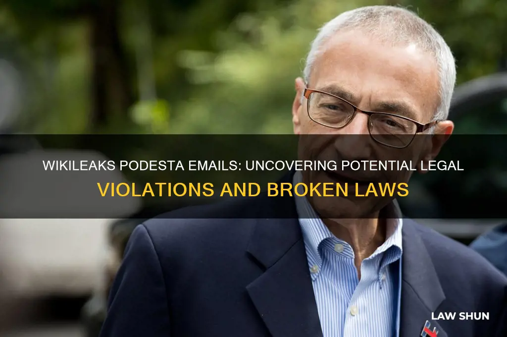what laws do the wikileaks podesta emails show were broken