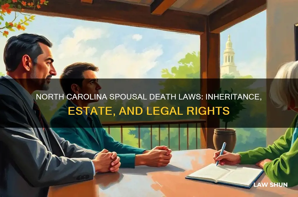 what laws does north carolina have when a spouse dies