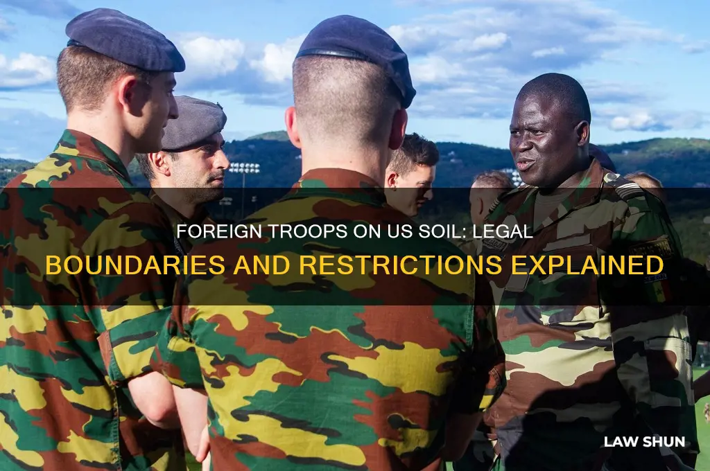 what laws does not allow forgein troops on us soil