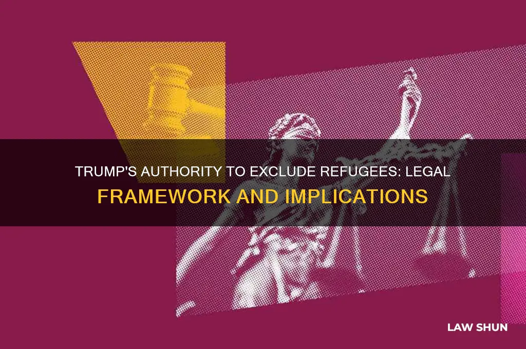 what laws give trump the power to exclude refugees