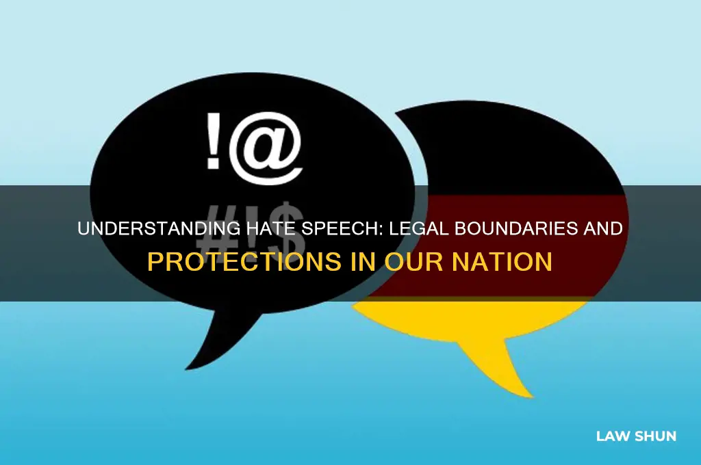 what laws in our country determine hate speech