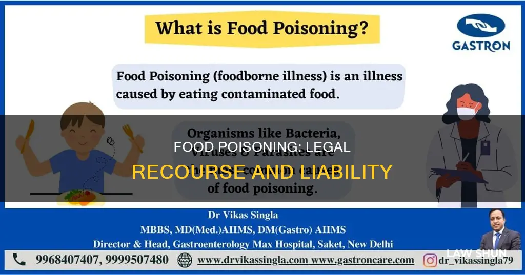 what laws may be applied in food poisoning