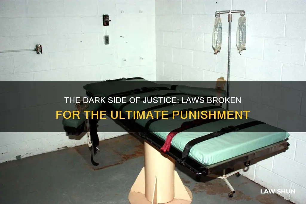 what laws must you break to earn the death penalty