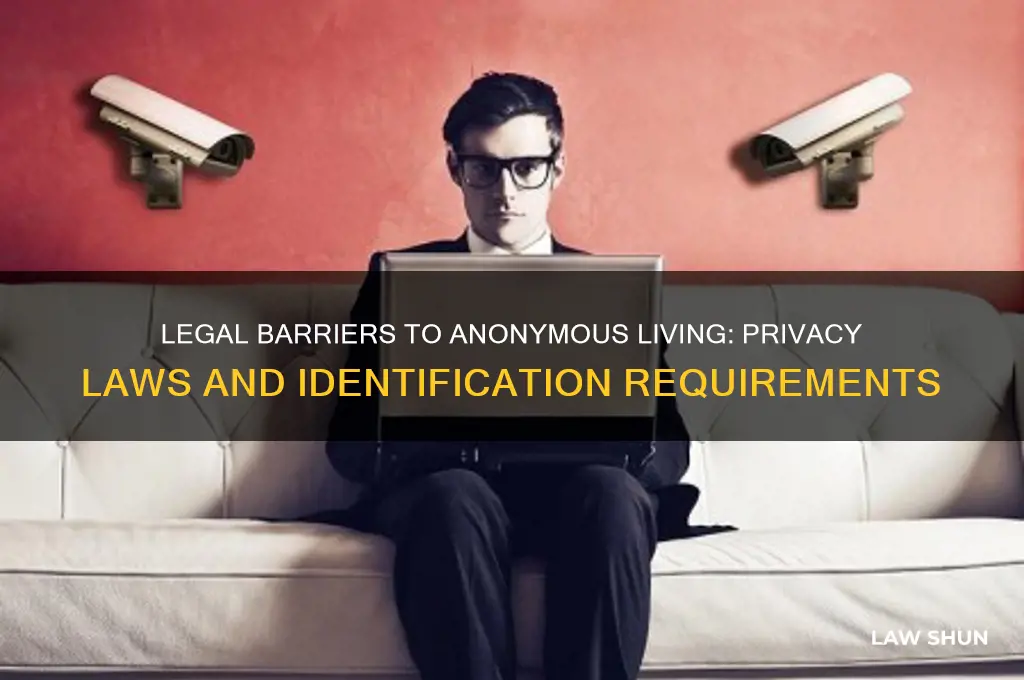 what laws prevent people living anonomysously