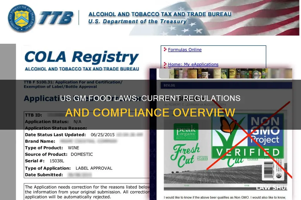 what laws regulations currently affect gm foods in the us