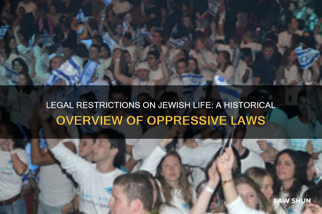 what laws restricted jewish people