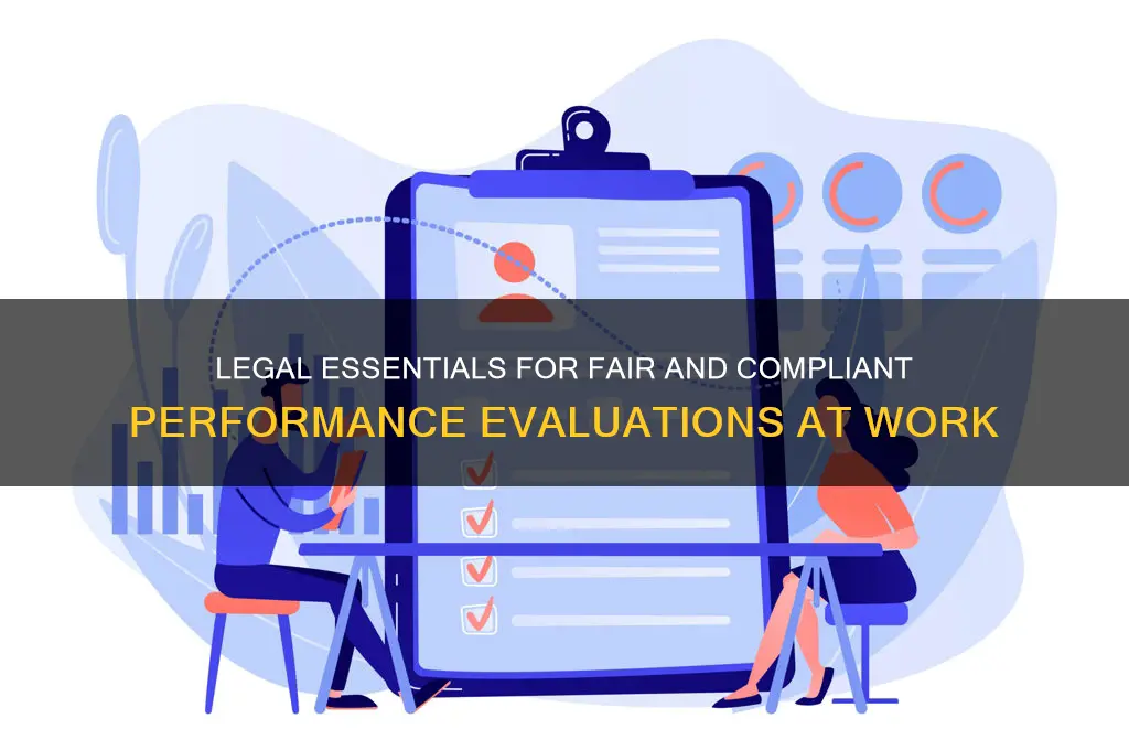 what laws should be considered when conducting a performance evaluation