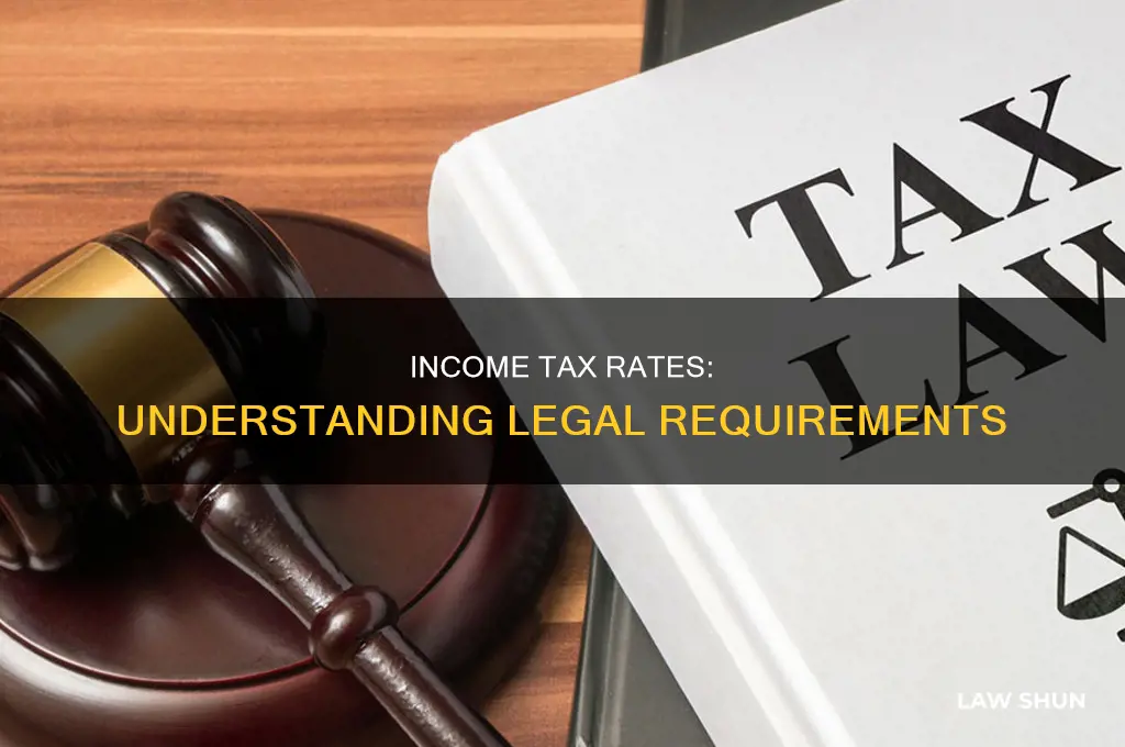 what laws talk about income tax rateds