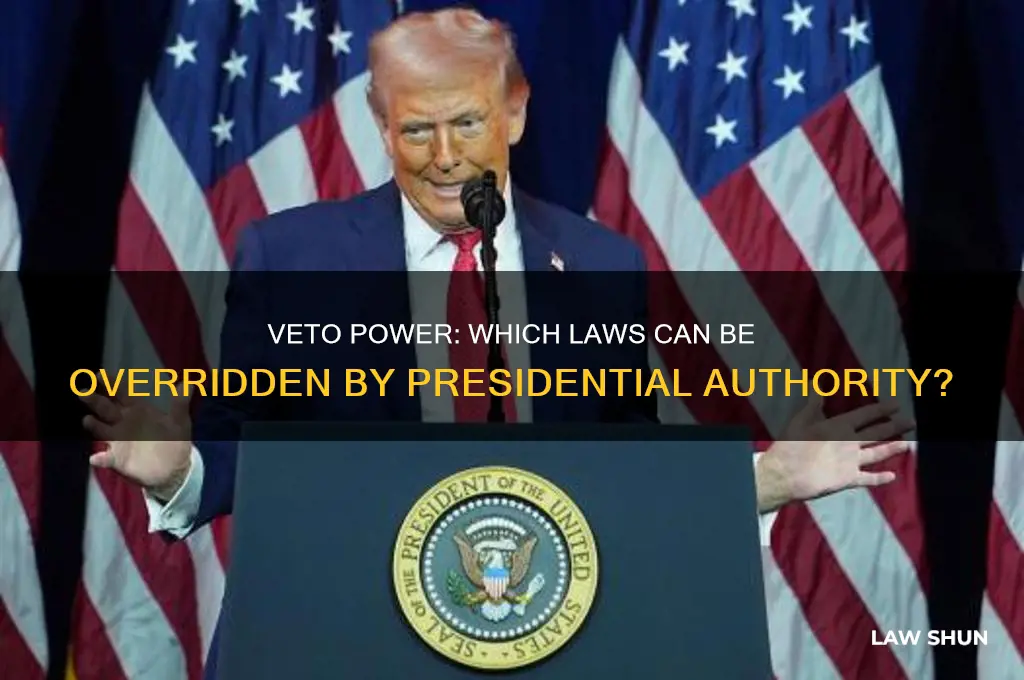 what laws were able to over ridden by the veto