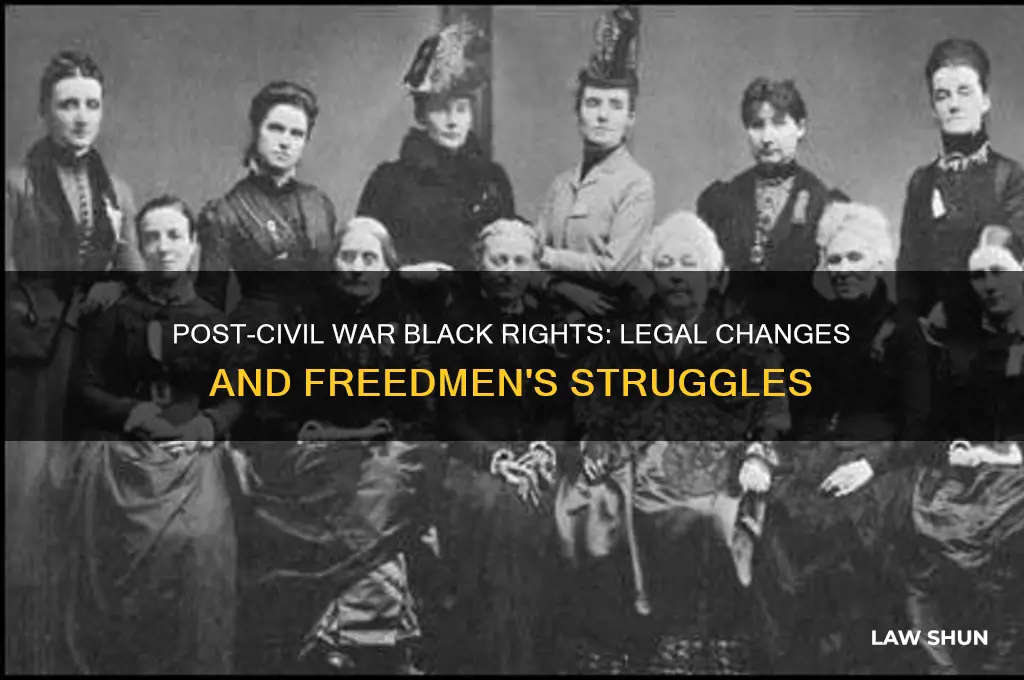 what laws were given blacks after the civil war