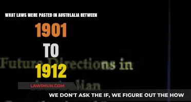 Key Australian Legislation Enacted During the Federation Era: 1901-1912