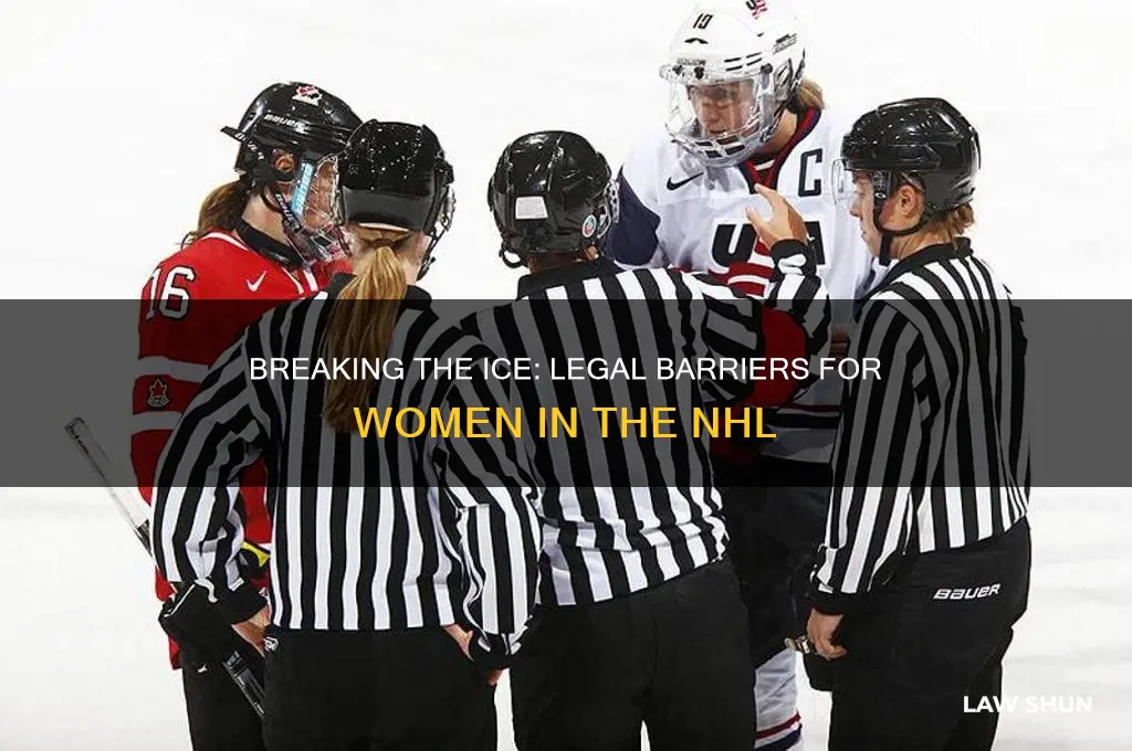 what laws were there against women playing in the nhl