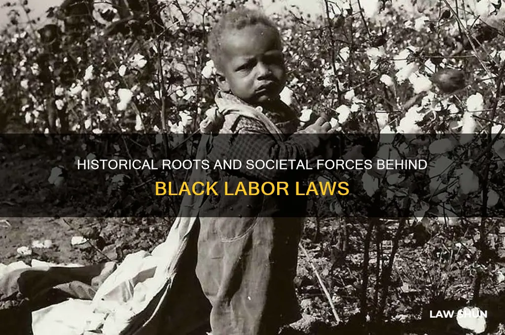 what led to black labor laws