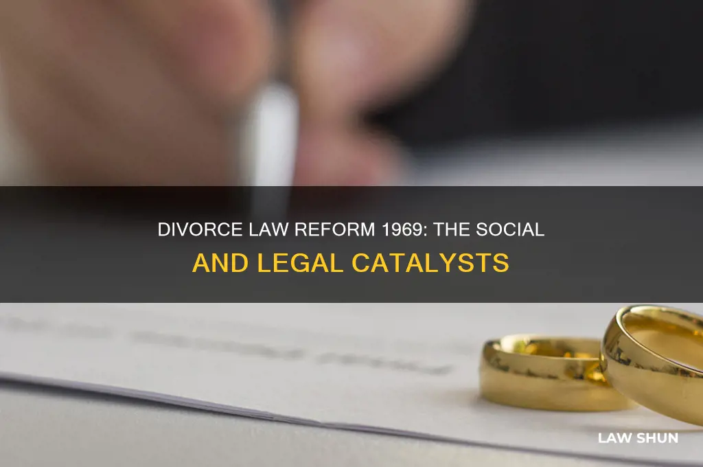 what led up to the divorce law reform of 1969