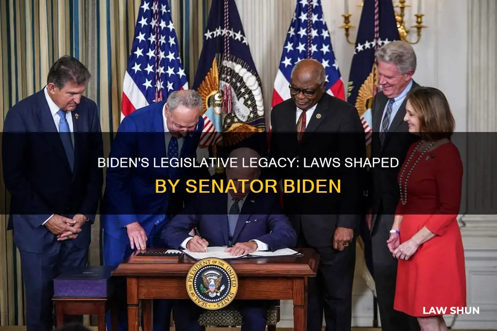 what legislation that senator biden introduce become law