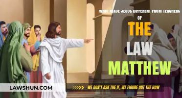Jesus: Unique Teacher of the Law