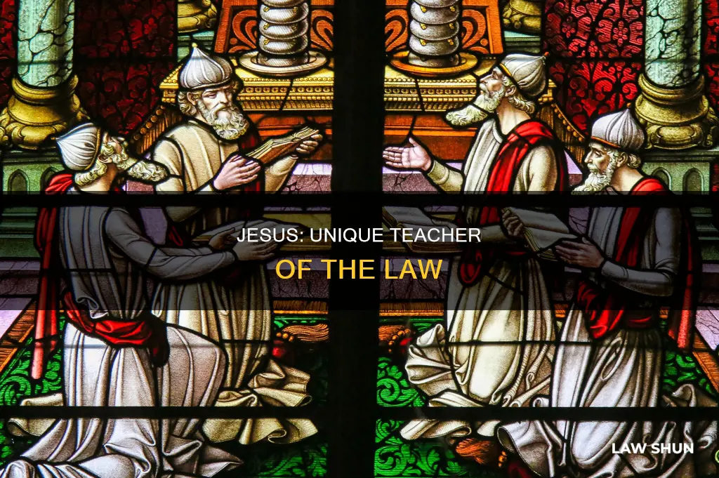 what made jesus different from teachers of the law matthew