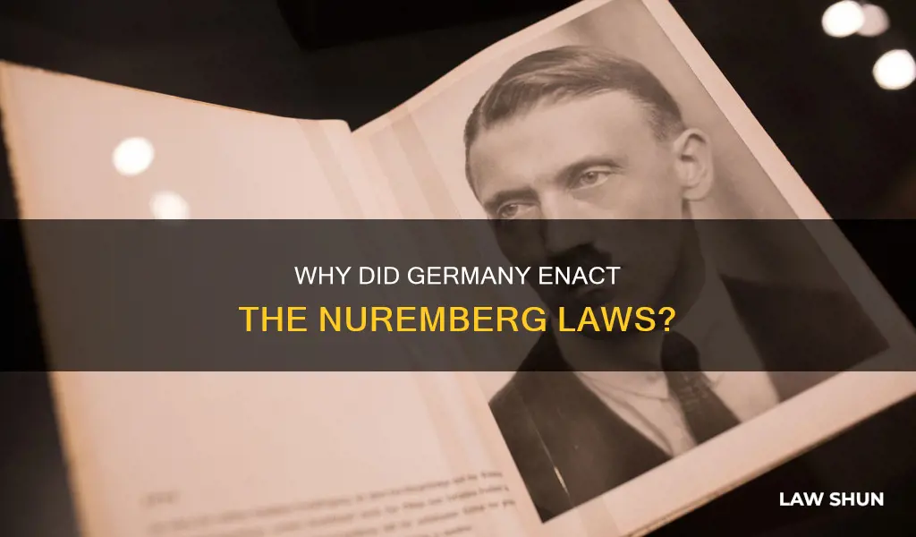 what made the germans create the nuremburg law