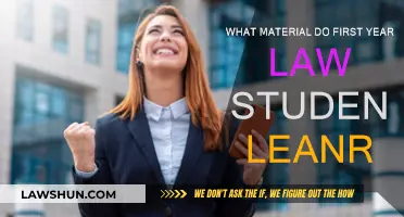 First-Year Law: What's Covered?