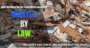 Non-Hazardous Materials: Legal Exemptions from Waste Classification Laws