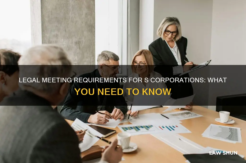 what meetings are s corporations requred to have by law