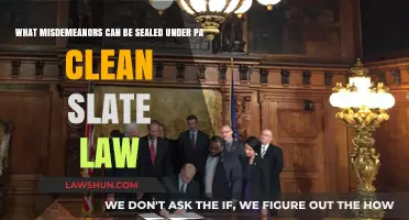 Misdemeanor Sealing: Understanding PA's Clean Slate Law