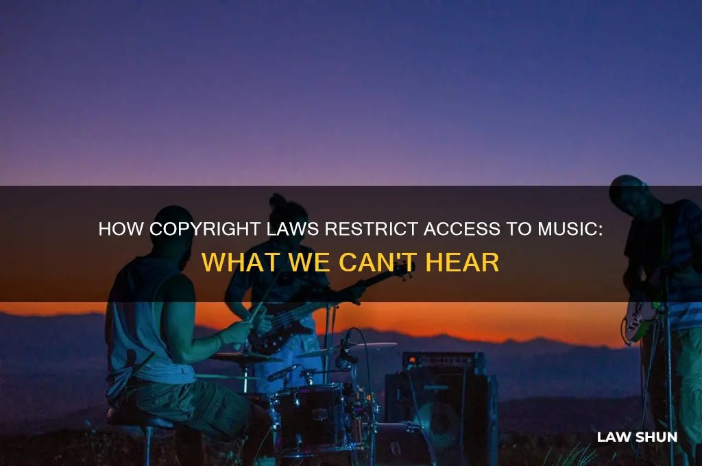 what music is heald from us by copyright laws